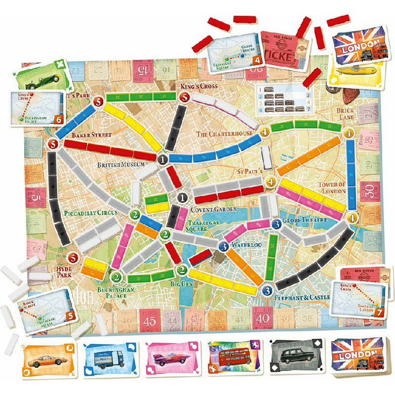 ¡Aventureros Al Tren! Londres | Juegos de Mesa | Gameria