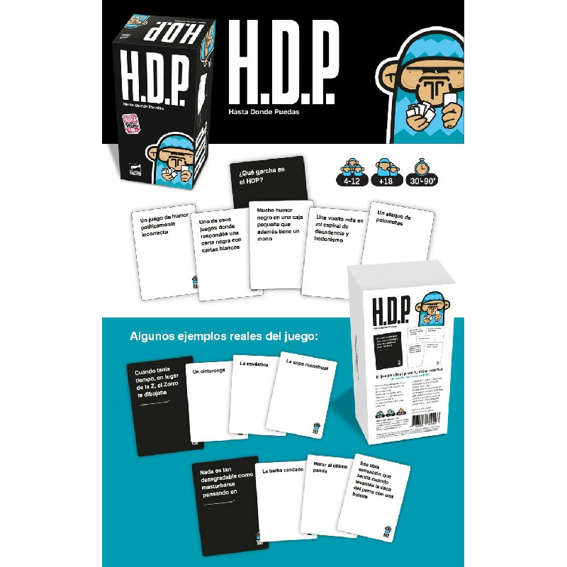 H.D.P. Hasta Donde Puedas | Juegos de Mesa | Gameria