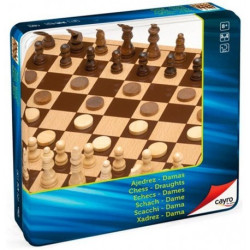 Ajedrez Y Damas Caja Metálica  | Juegos de Mesa | Gameria