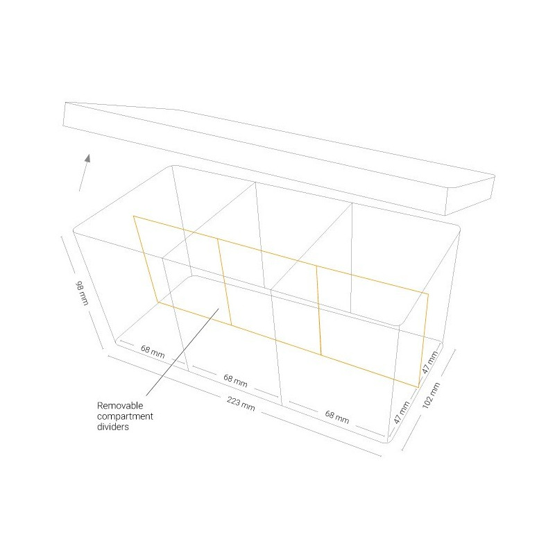Caja Ultimate Guard Cardbox Stacknsafe 480 + Transparente | Accesorios | Gameria