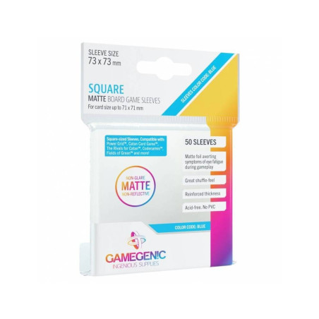Fundas Gamegenic Square Sized 73X73 mm 50 Unidades