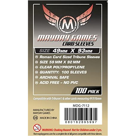Fundas Mayday Roman 49X93 Mm 100 Unidades
