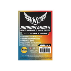 Fundas Mayday Race Formula 90 55X80 Mm 100 Unidades Transparente | Accesorios | Gameria