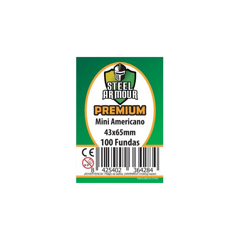 Fundas Steel Armour Mini Americano Premium 43X65 Mm