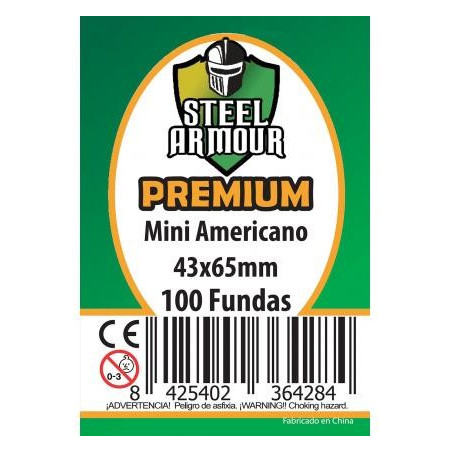 Fundas Steel Armour Mini Americano Premium 43X65 Mm