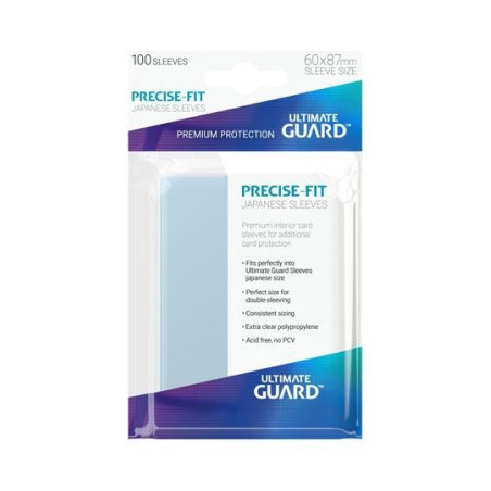 Fundas Ultimate Guard Precise Fit Japanese Size 100 Unidades Transparente