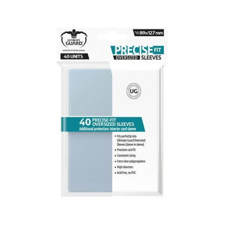 Fundas Ultimate Guard Precise Fit Oversized 40 Unidades Transparente