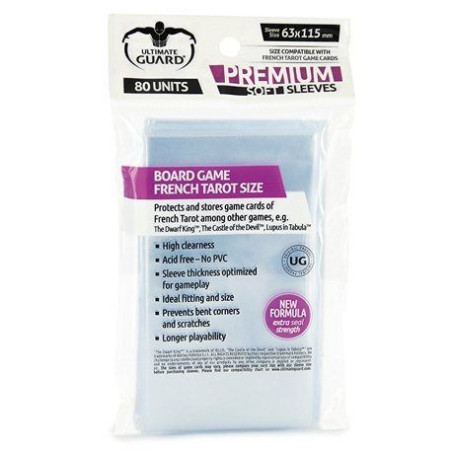 Fundas Ultimate Guard Premium French Tarot 80 Unidades Transparente