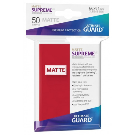 Fundas Ultimate Guard Supreme Ux Matte Standard Size 50 Unidades