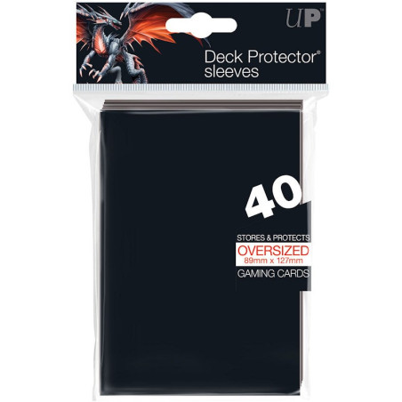 Fundas Ultra Pro Oversized 40 Unidades Negro
