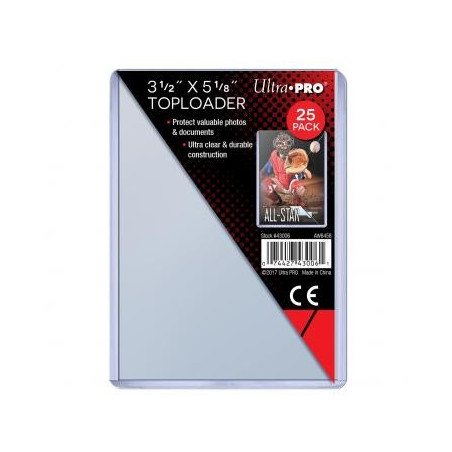 Fundas Ultra Pro Oversized Toploader 88,9 X 130,2 mm 25 Unidades Transparente