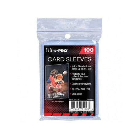 Fundas Ultra Pro Regular Estándar 66X91 Mm 100 Unidades Transparente