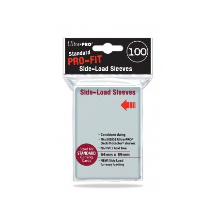 Fundas Ultra Pro Estándar Pro-Fit Side Loading 100 Unidades Transparente