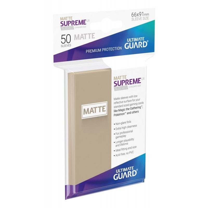 Fundas Ultimate Guard Supreme Ux Matte Standard Size 50 Unidades | Accesorios | Gameria