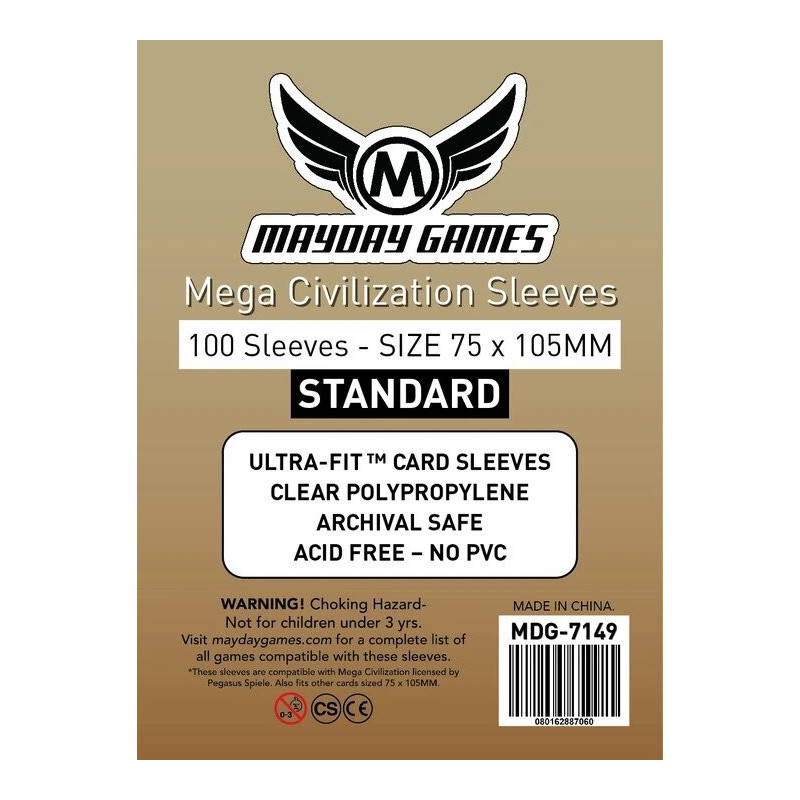 Fundas Mayday Mega Civilization 75X105 Mm 100 Unidades