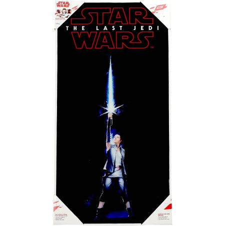 Sd Toys Cuadro Vidrio Templado Star Wars Rey Con Sable De Luz 600X300 Mm