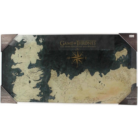 Sd Toys Cuadro Vidrio Templado Game Of Thrones Mapa 600X300 Mm