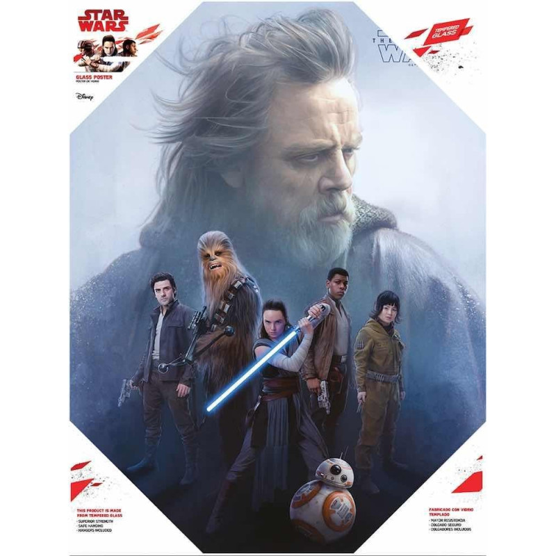 Sd Toys Cuadro Vidrio Templado Star Wars Episodio Viii 300X490 Mm | Figuras y Merchandising | Gameria