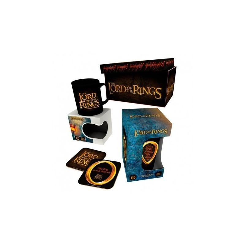 Gbeye Pack De Regalo El Señor De Los Anillos Taza / Vaso Y 2 Posavasos | Figuras y Merchandising | Gameria