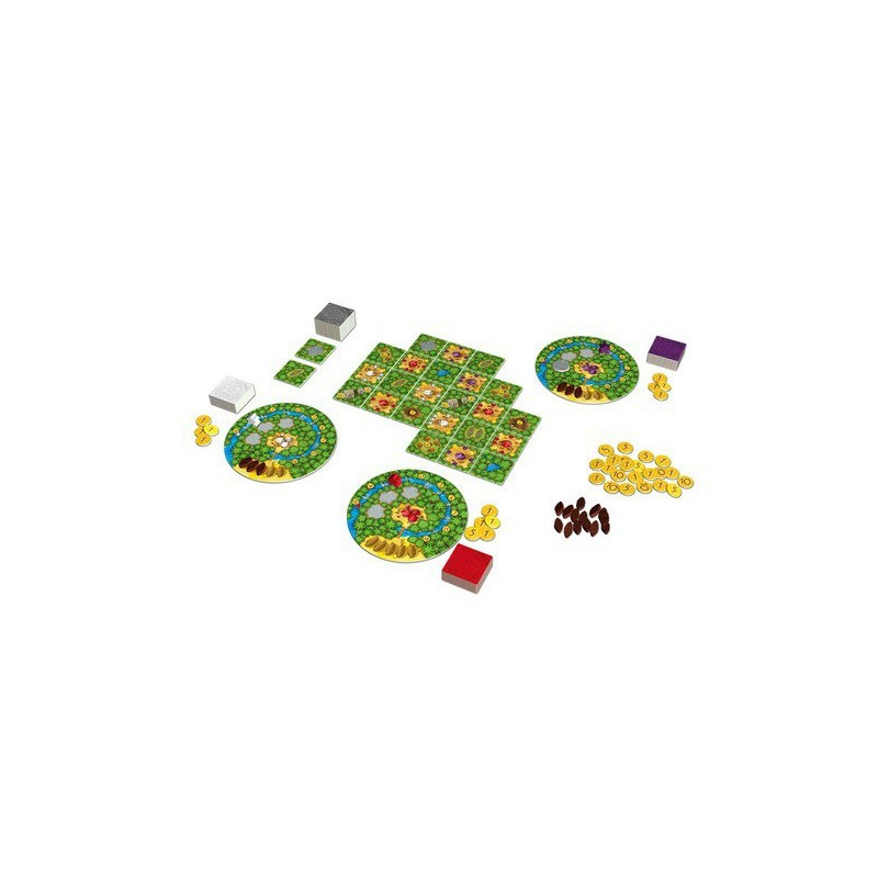 Cacao es un juego rápido y fácil de aprender mediante la colocación de losetas y la gestión de recursos, deberás conseguir la me
