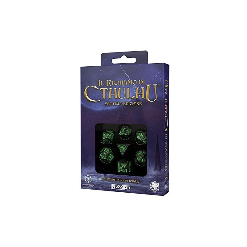 Dados La Llamada De Cthulhu 7Th Edition Black/Green| Accesorios | Gameria