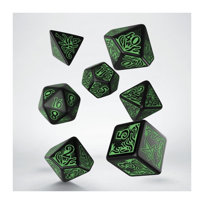 Dados La Llamada De Cthulhu 7Th Edition Black/Green| Accesorios | Gameria