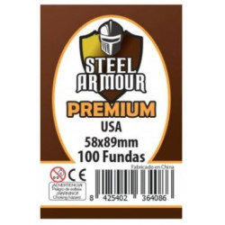 Fundas Steel Armour Usa Premium 58X89 Mm 100 Unidades | Accesorios | Gameria