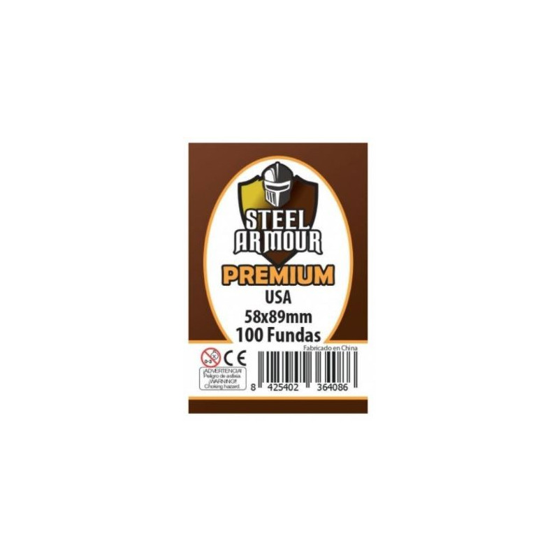 Fundas Steel Armour Usa Premium 58X89 Mm 100 Unidades
