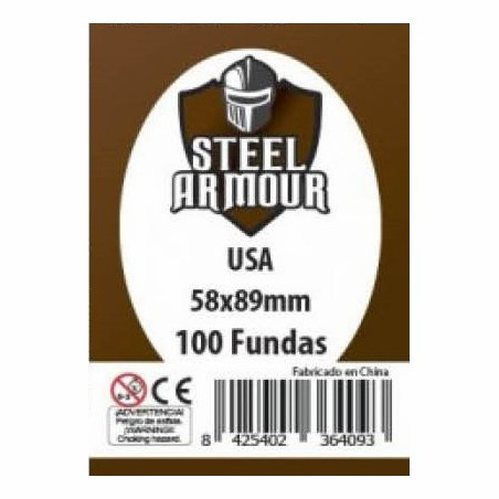 Fundas Steel Armour Usa 58X89 Mm 100 Unidades
