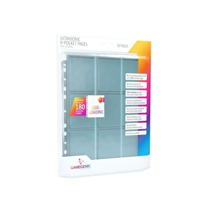 Hojas Gamegenic Ultrasonic 9 Pocket Sideloading 10 páginas | Accesorios | Gameria