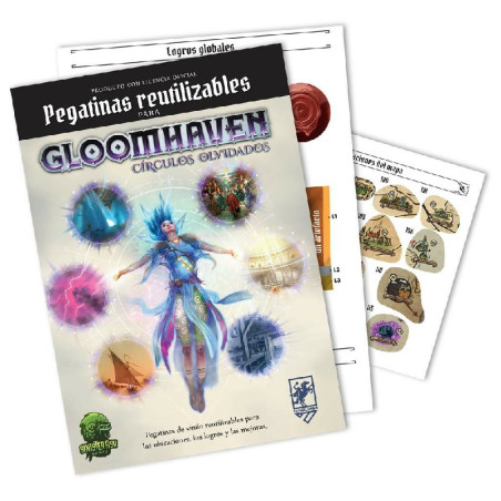 Gloomhaven Círculos Olvidados: Pegatinas Reutilizables