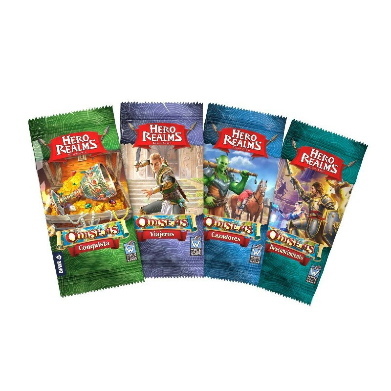 Amplía tus partidas de Hero Realms con la imprescindible expansión de Hero Realms, Odiseas: Viajeros.