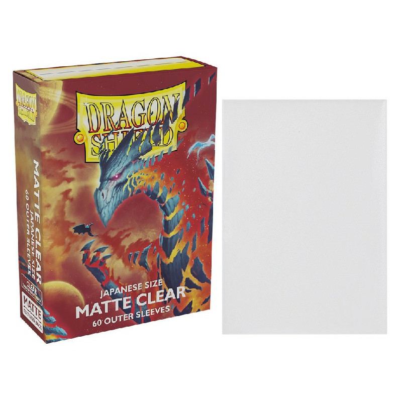 Fundas Dragon Shield Matte Clear Outer Sleeves 60Uds Tamaño Japonés | Accesorios | Gameria