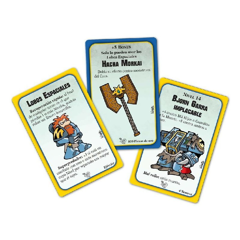 En Munchkin Warhammer 40,000 | te conviertes en Ultramarine | Necron | Aeldari | Ork | Death Guard | Tyranid.
