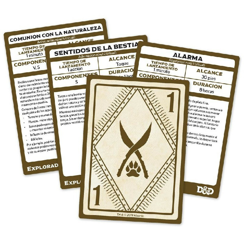 D&D 5ª Edición Cartas De Conjuros Explorador | Rol | Gameria