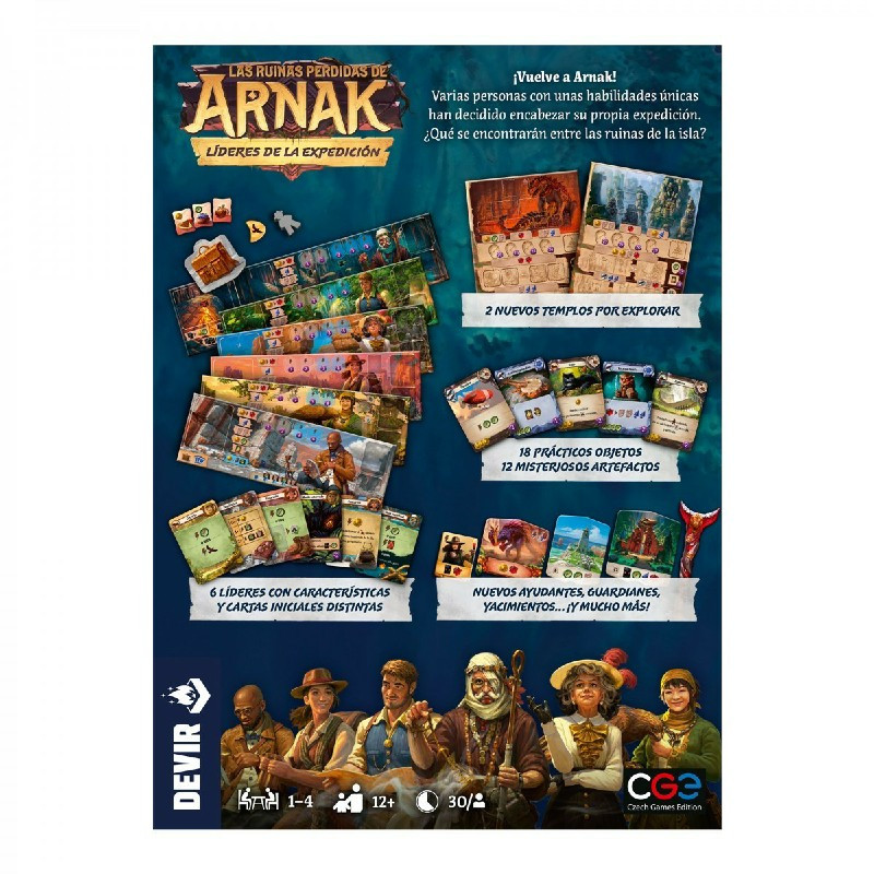Las Ruinas Perdidas de Arnak Lideres de la Expedición | Juegos de Mesa | Gameria