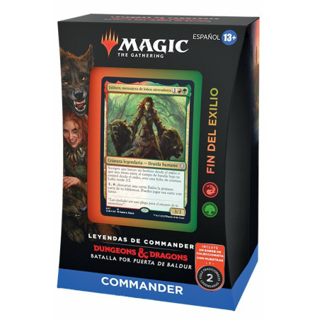 Mtg Leyendas de Commander Batalla por la Puerta de Baldur Fin Del Exilio Mazo