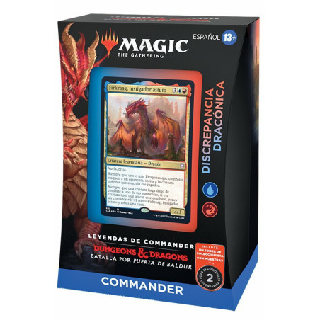 Mtg Leyendas de Commander Batalla por la Puerta de Baldur Discrepancia Dracónica Mazo