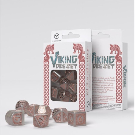 Dados Q Workshop Viking Dice Set Niflheim