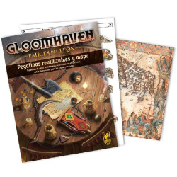 Gloomhaven Jaws of the Lion Removable Sticker Set & Map | Juegos de Mesa | Gameria