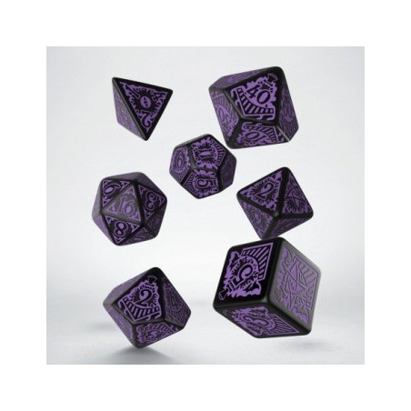 La Llamada De Cthulhu 7ª Edición Orient Express Set de Dados Black/Purple