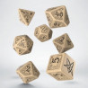 La Llamada De Cthulhu 7ª Edición Set de Dados Black/Beige