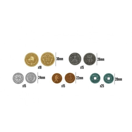 Pack de Monedas Metálicas Scythe & Expeditions
