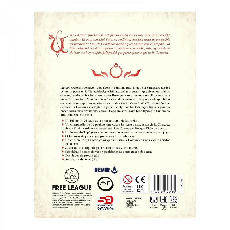 El Anillo Único 2ª Ed. Caja De Iniciación | Rol | Gameria