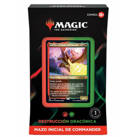 Mtg Commander Mazo Inicial Destrucción Dracónica
