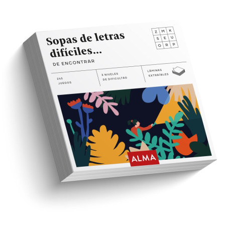 Cuadrados De Diversión Sopas de Letras Difíciles