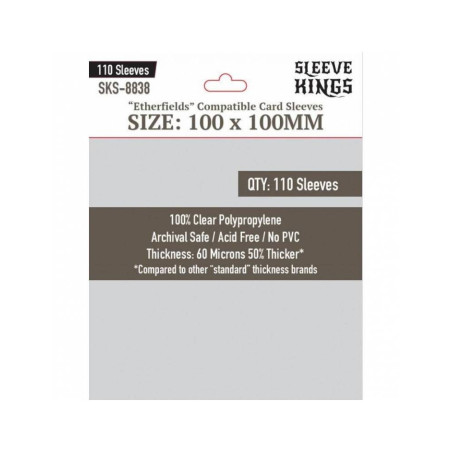 Fundas Sleeve Kings Etherfields 100 X 100mm