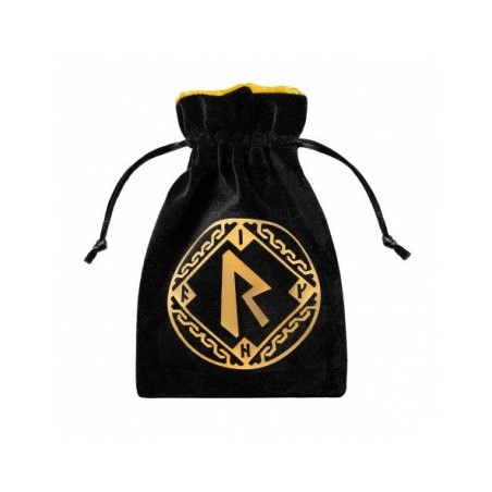 Bolsa Dados Runic Black & Golden Velour Q Workshop