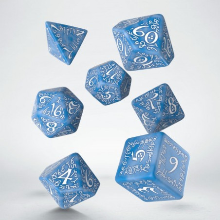 Dados Q Workshop Elvish Glacier & White Dice Pack