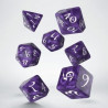 Dados Q Workshop Classic RPG Lavender & White Dice Set